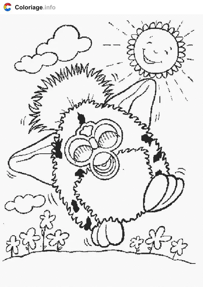 Coloriage Furby 010 - Furby à imprimer