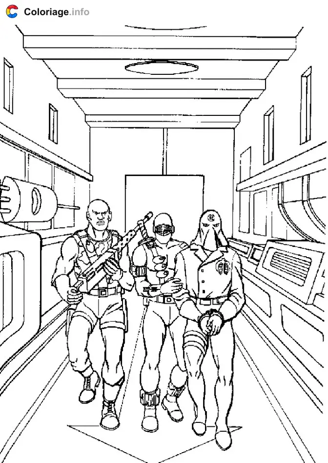 Coloriage G.I. Joe 005 - G.I. Joe à imprimer