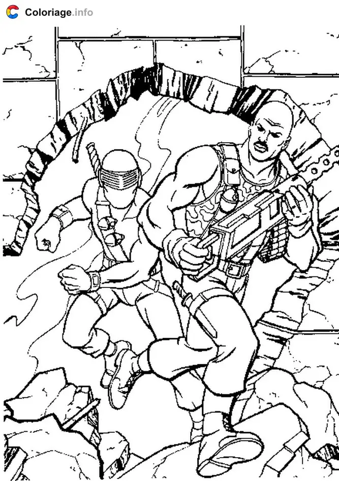 Coloriage GI Joe 010 - G.I. Joe à imprimer