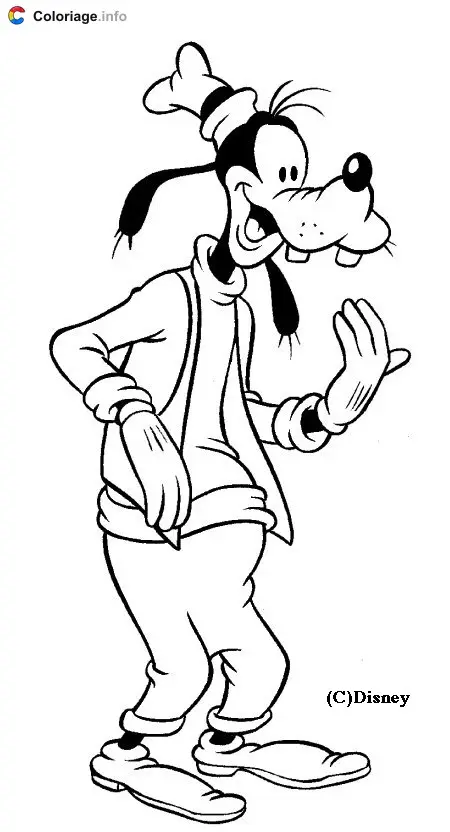 Goofy Goof coloring page to print