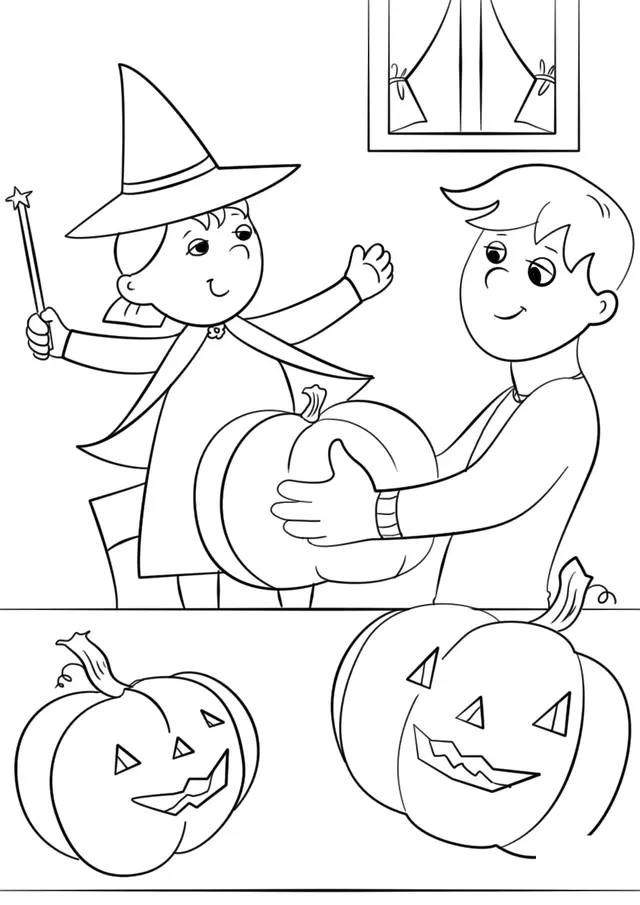 Coloriage Halloween Préparation Automne - Automne à imprimer