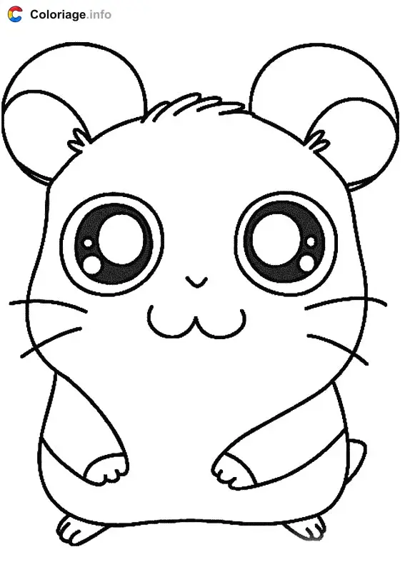 Coloriage Hamtaro - Hamtaro à imprimer