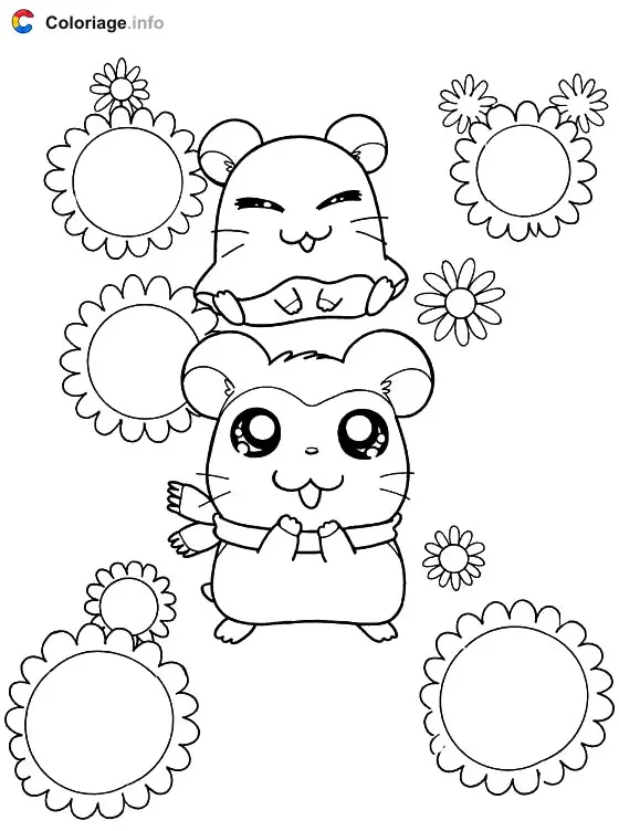 Coloriage Hamtaro - Hamtaro à imprimer