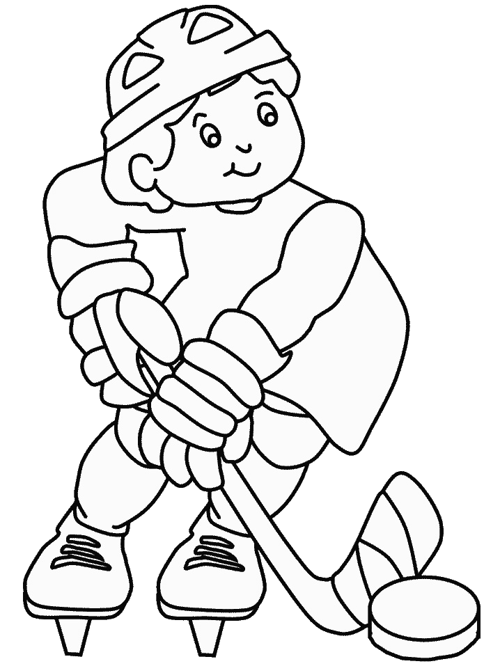 Coloriage Hockey Sur Glace - Hockey à imprimer