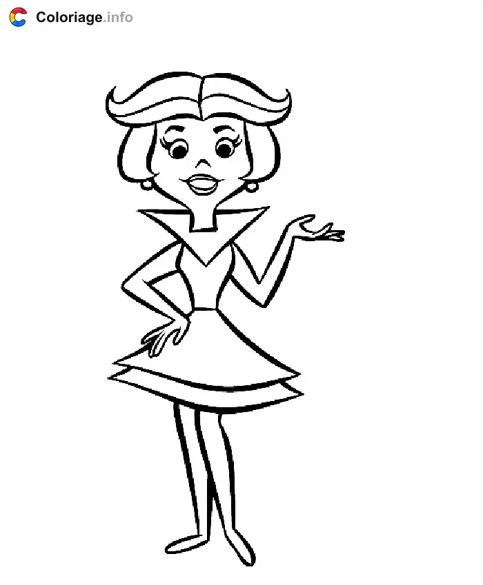 Coloriage Jane Jetson - Les Jetson à imprimer