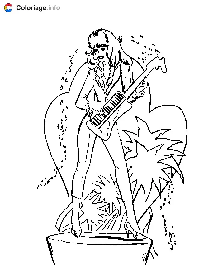 Coloriage Jem 001 - Jem et les Hologrammes à imprimer