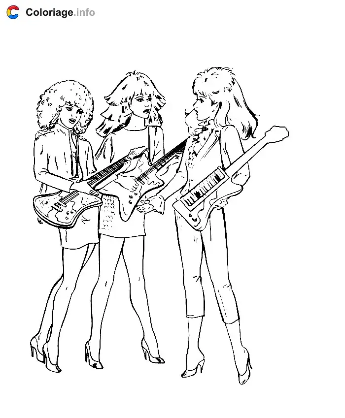 Coloriage Jem 007 - Jem et les Hologrammes à imprimer