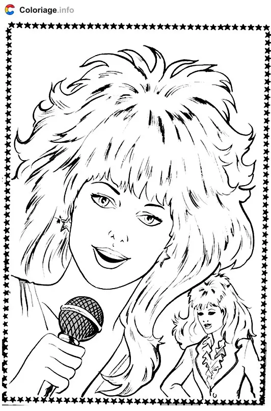 Coloriage Jem 014 - Jem et les Hologrammes à imprimer