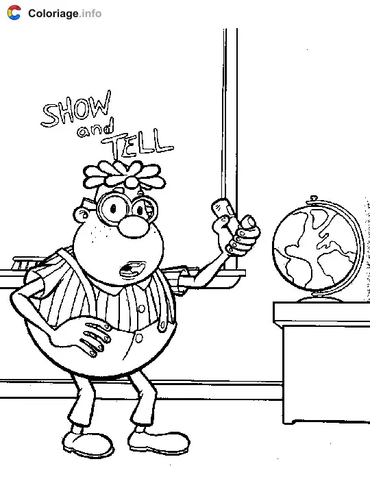 Coloriage Jimmy Neutron 002 - Jimmy Neutron à imprimer