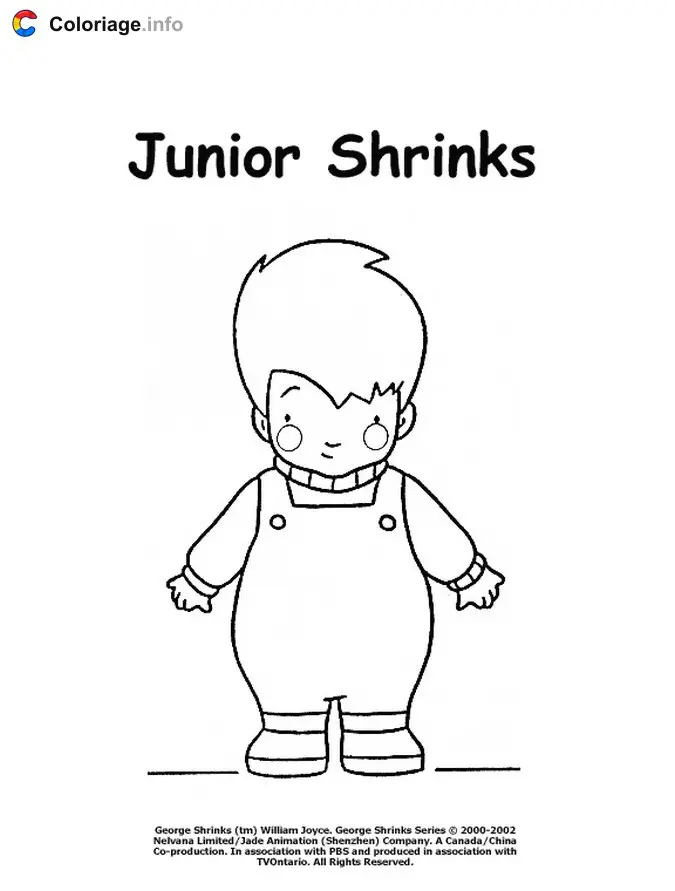 Coloriage Junior Shrinks - George rétrécit à imprimer