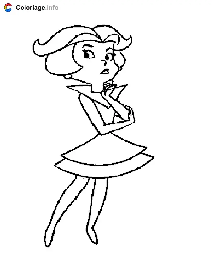 Coloriage La mère Jane Jetson - Les Jetson à imprimer
