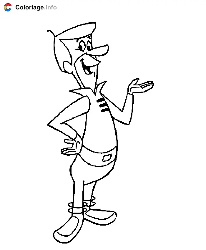 Coloriage Le père George Jetson - Les Jetson à imprimer