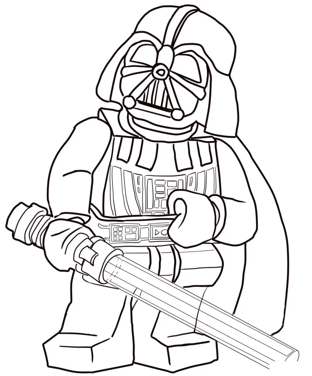 Coloriage Lego Star Wars - Soldat Clone en Armure - Star wars à imprimer