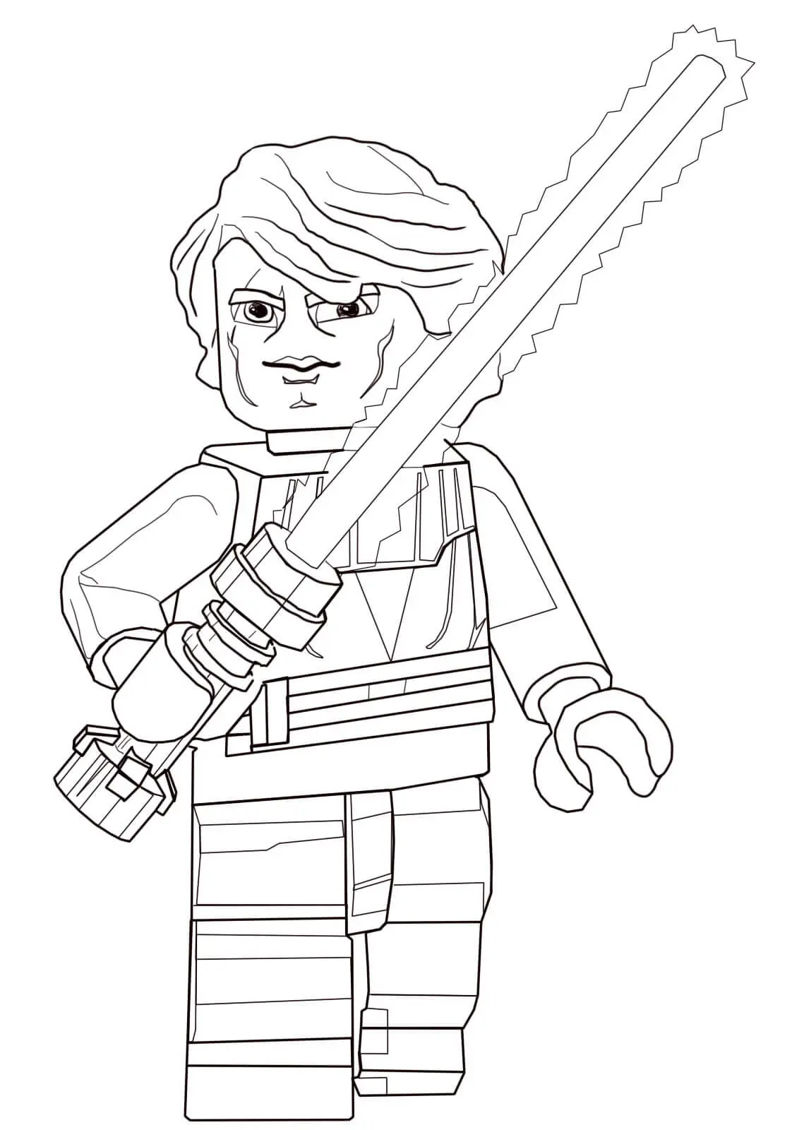 Coloriage Lego Star Wars soldat de l'Empire galactique - Star wars à imprimer