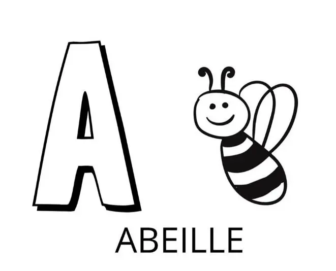 Coloriage Lettre A Comme Abeille - Alphabet des animaux à imprimer