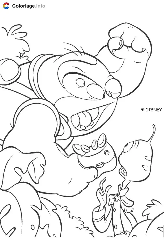 Coloriage Lilo et Stitch 009 - Lilo et Stitch à imprimer
