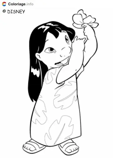 Coloriage Lilo et Stitch 017 - Lilo et Stitch à imprimer