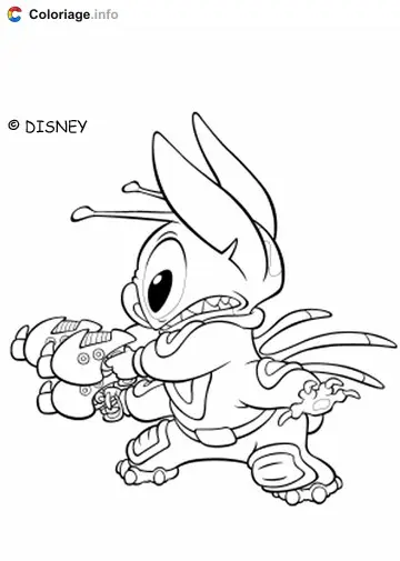 Coloriage Lilo et Stitch 019 - Lilo et Stitch à imprimer