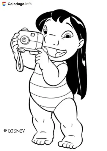 Coloriage Lilo et Stitch 020 - Lilo et Stitch à imprimer