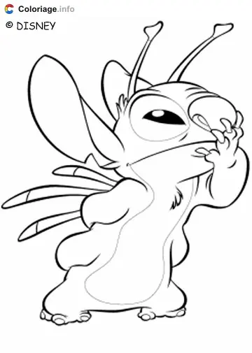 Coloriage Lilo et Stitch 024 - Lilo et Stitch à imprimer