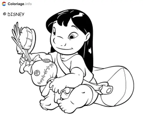 Coloriage Lilo et Stitch 026 - Lilo et Stitch à imprimer