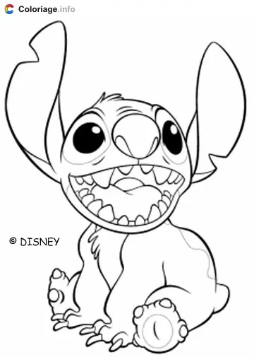 Coloriage Lilo et Stitch 028 - Lilo et Stitch à imprimer