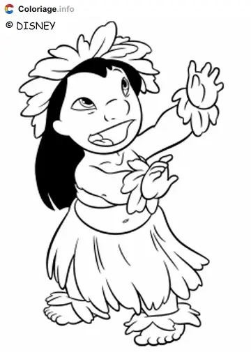 Coloriage Lilo et Stitch 029 - Lilo et Stitch à imprimer