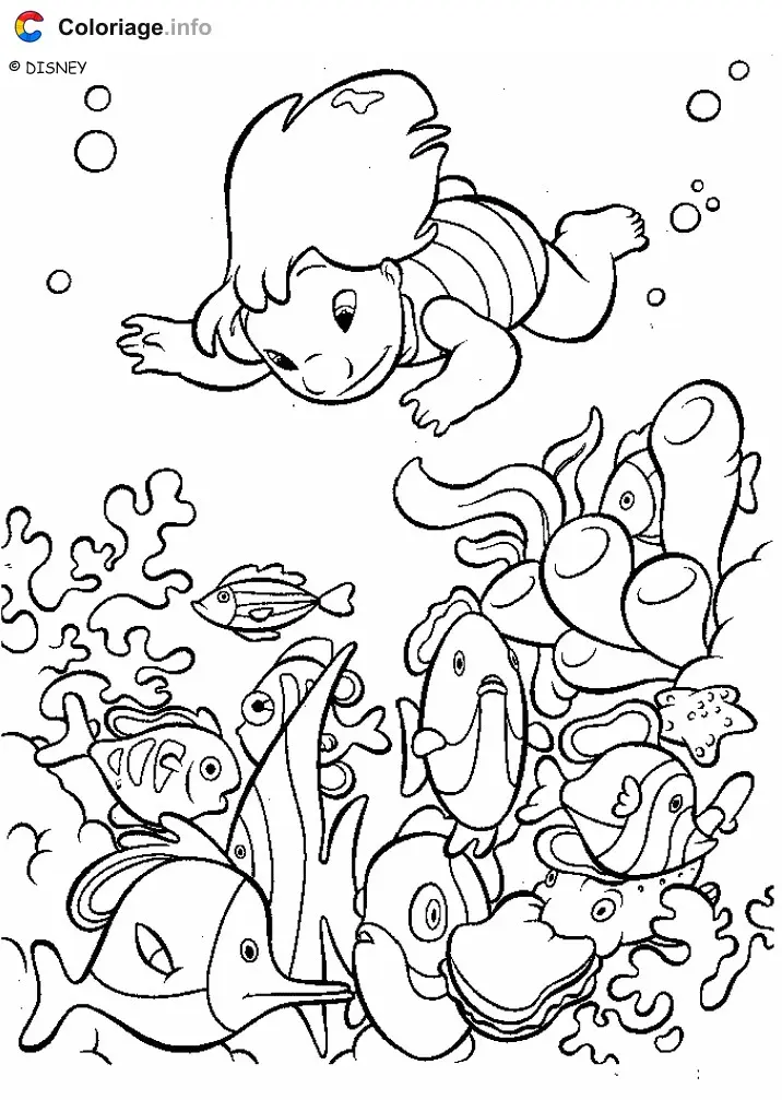 Coloriage Lilo et Stitch 030 - Lilo et Stitch à imprimer