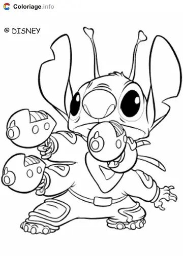 Coloriage Lilo et Stitch 031 - Lilo et Stitch à imprimer