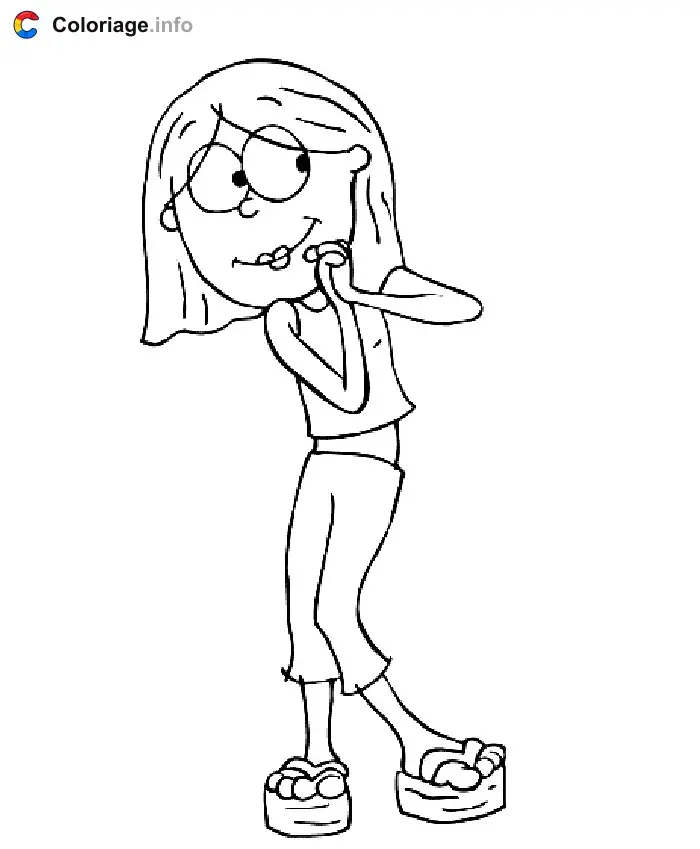 Coloriage Lizzie 004 - Lizzie McGuire à imprimer