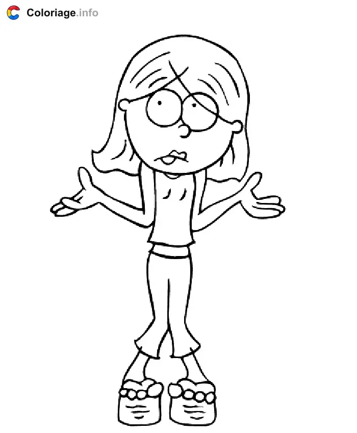 Coloriage Lizzie 006 - Lizzie McGuire à imprimer