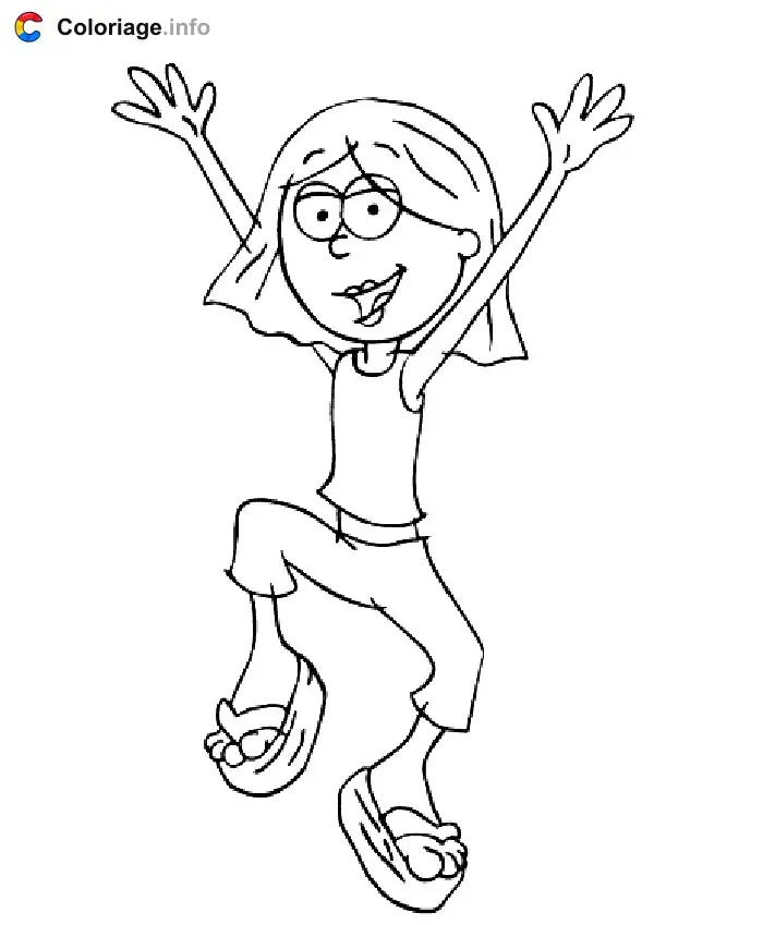 Coloriage Lizzie 008 - Lizzie McGuire à imprimer