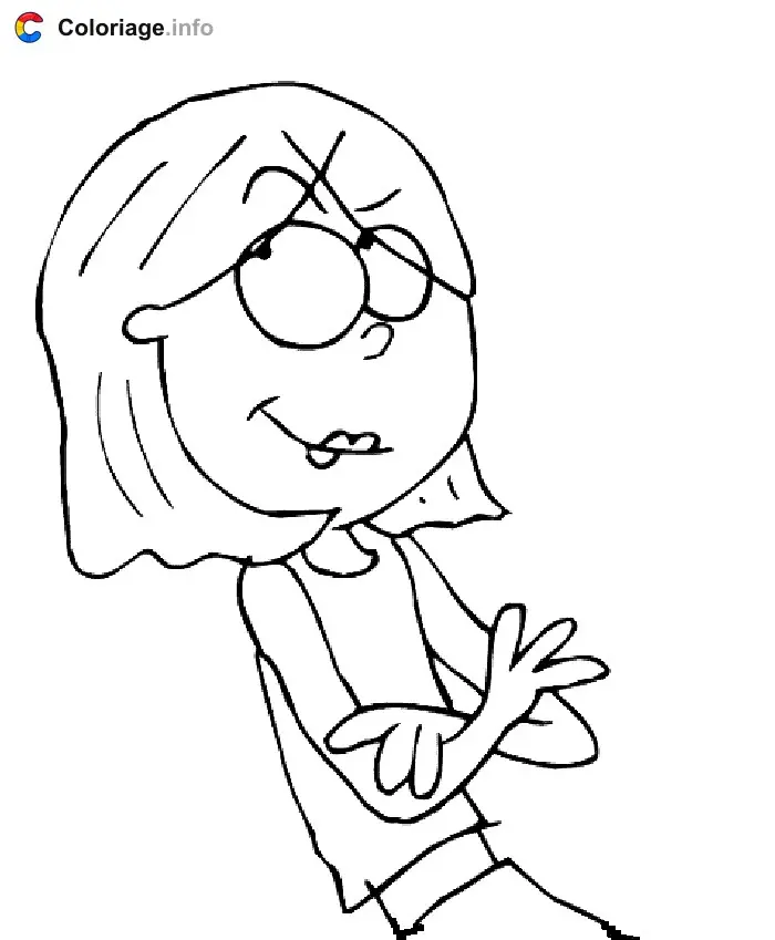 Coloriage Lizzie 009 - Lizzie McGuire à imprimer
