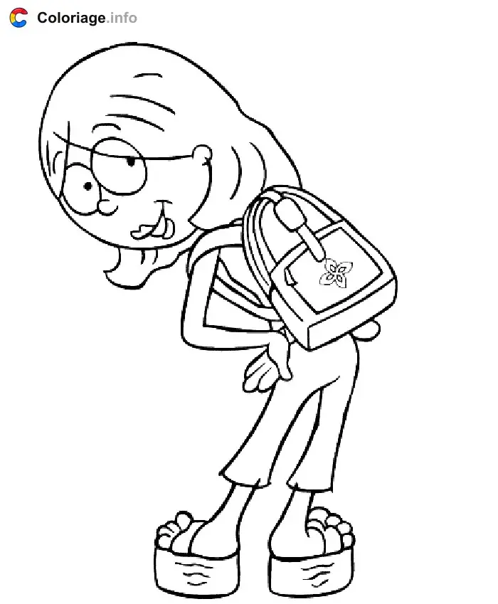 Coloriage Lizzie 011 - Lizzie McGuire à imprimer