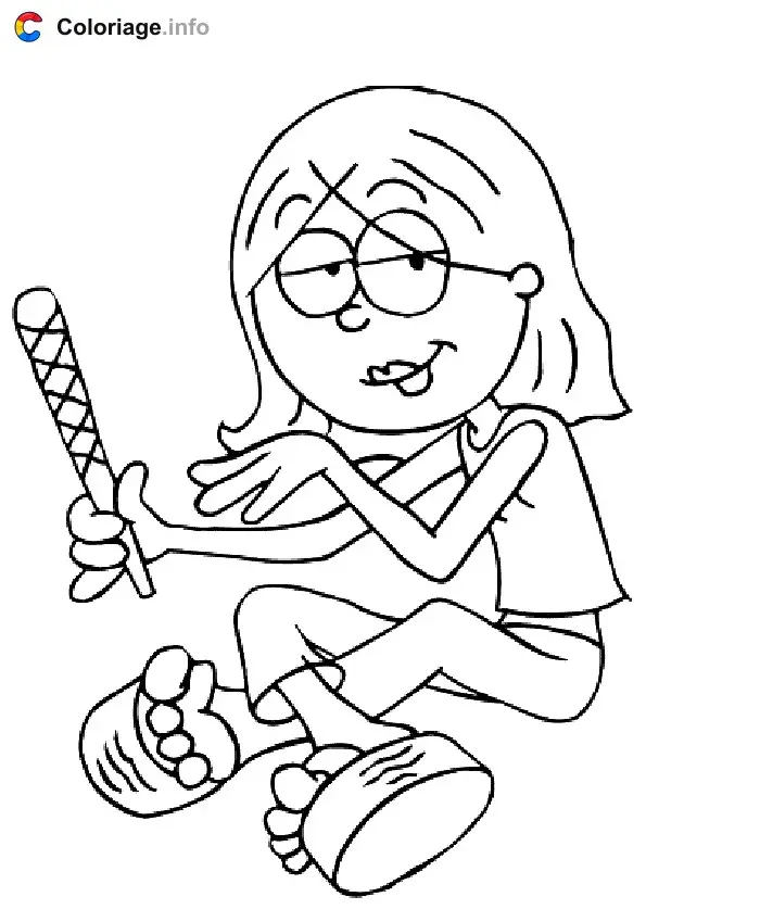 Coloriage Lizzie 012 - Lizzie McGuire à imprimer