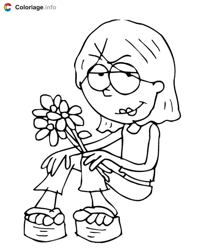 Coloriage Lizzie 013 - Lizzie McGuire à imprimer