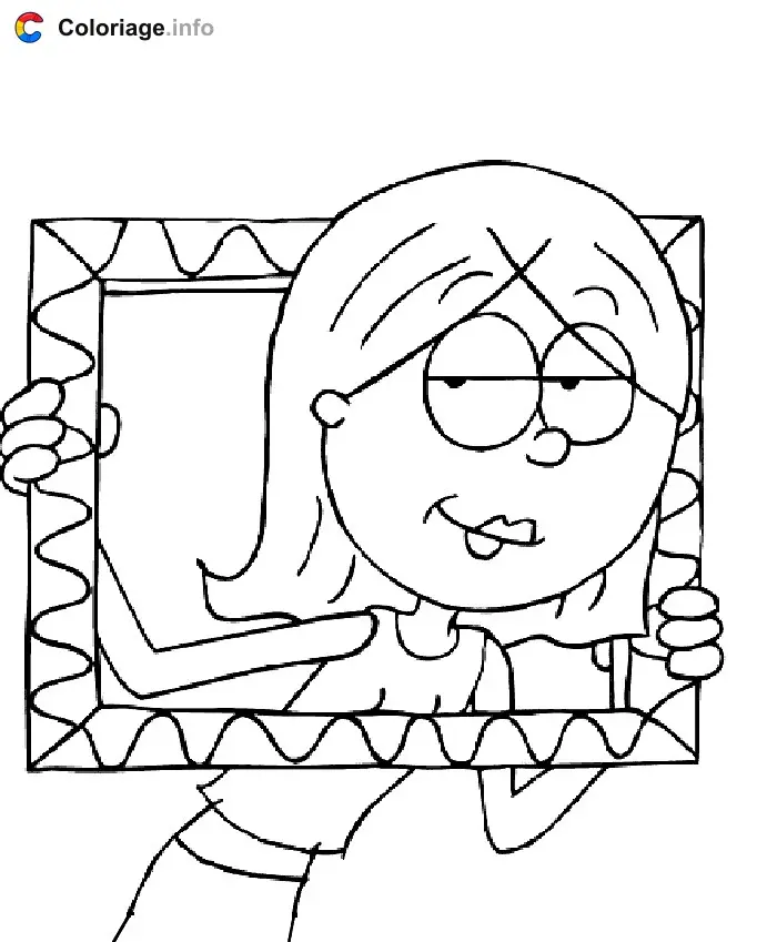 Coloriage Lizzie 014 - Lizzie McGuire à imprimer