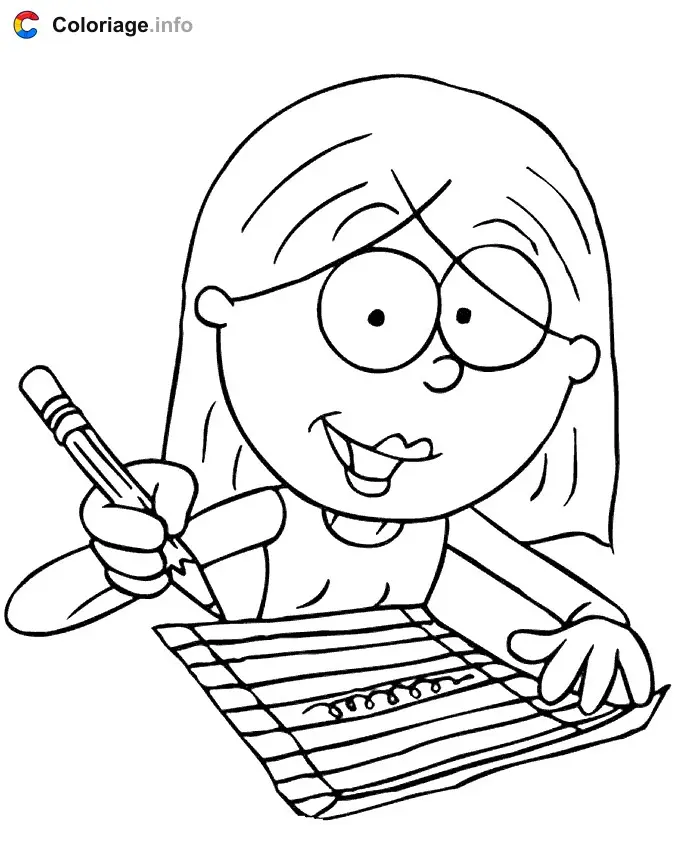 Coloriage Lizzie 015 - Lizzie McGuire à imprimer