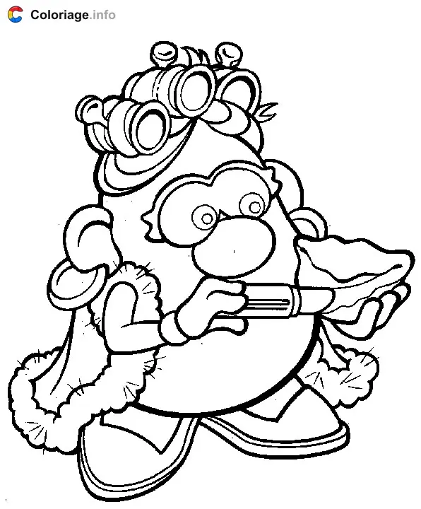 Coloriage Madame Patate - Monsieur Patate à imprimer