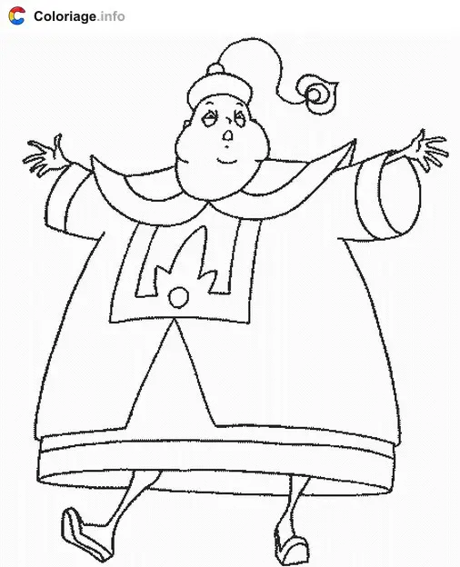 Coloriage Magistrate - Sagwa à imprimer