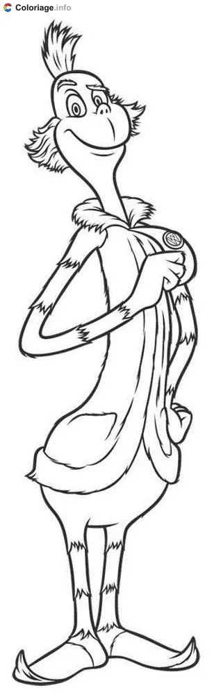 Coloriage Maire de Zouville - Horton à imprimer