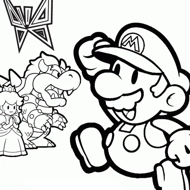 Coloriage Mario Foot - Foot à imprimer