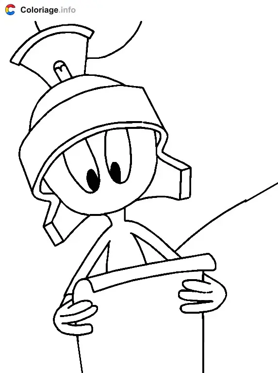Coloriage Marvin le Martien - Marvin le Martien à imprimer