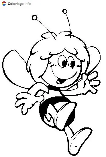 Coloriage Maya l'Abeille - Maya l'Abeille à imprimer
