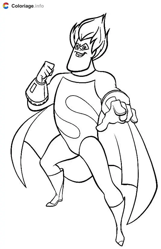 Coloriage Méchant - Les Indestructibles à imprimer