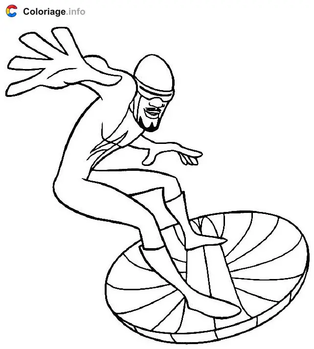 Coloriage Méchant qui vole - Les Indestructibles à imprimer