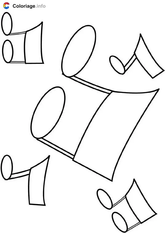 Coloriage Note de musique - Instruments de musique à imprimer