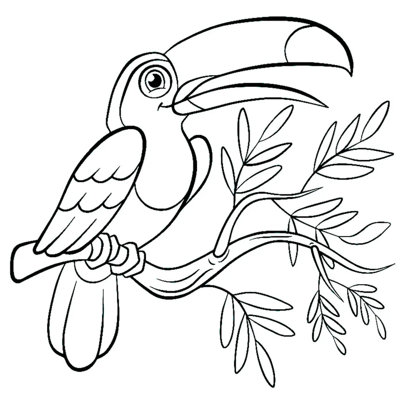 Toco Toucan coloring page to print