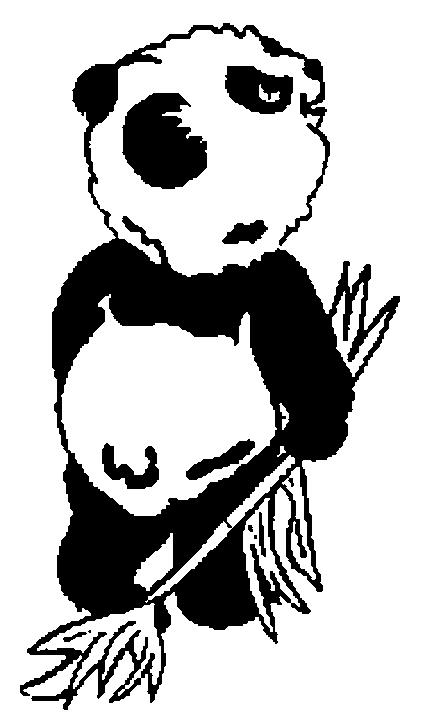 Coloriage Panda Debout - Panda à imprimer