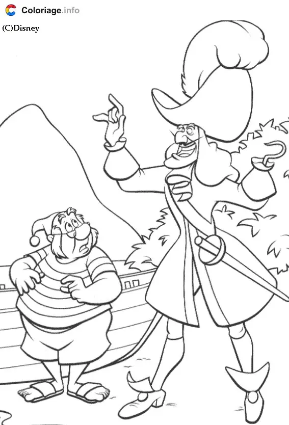 Peter Pan and Wendy Flying Over London coloring page to print